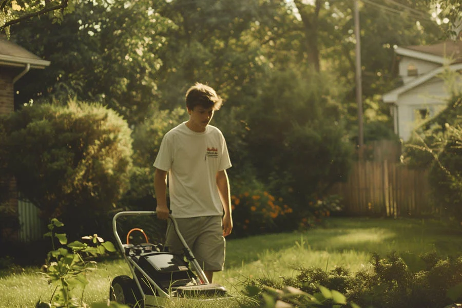 battery powered push lawn mower