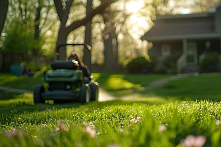 lightweight electric lawn mower