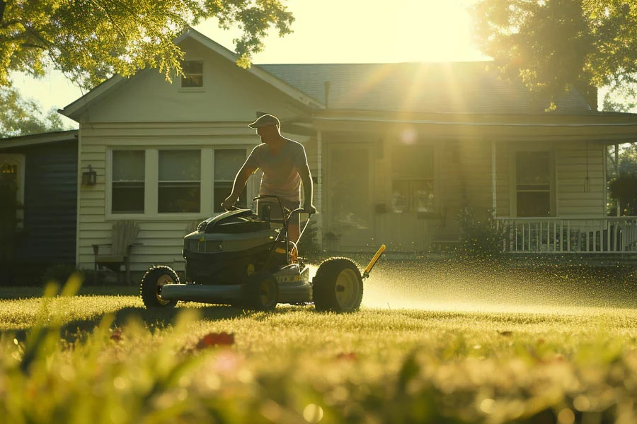 lightweight electric lawn mower