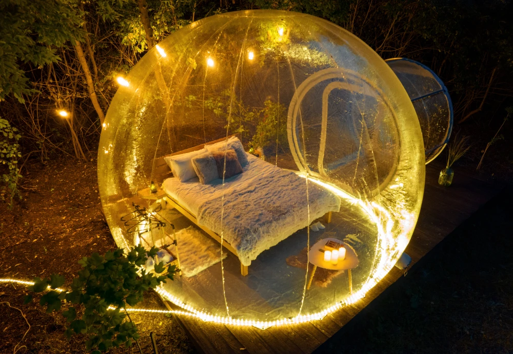 star gazing bubble tent